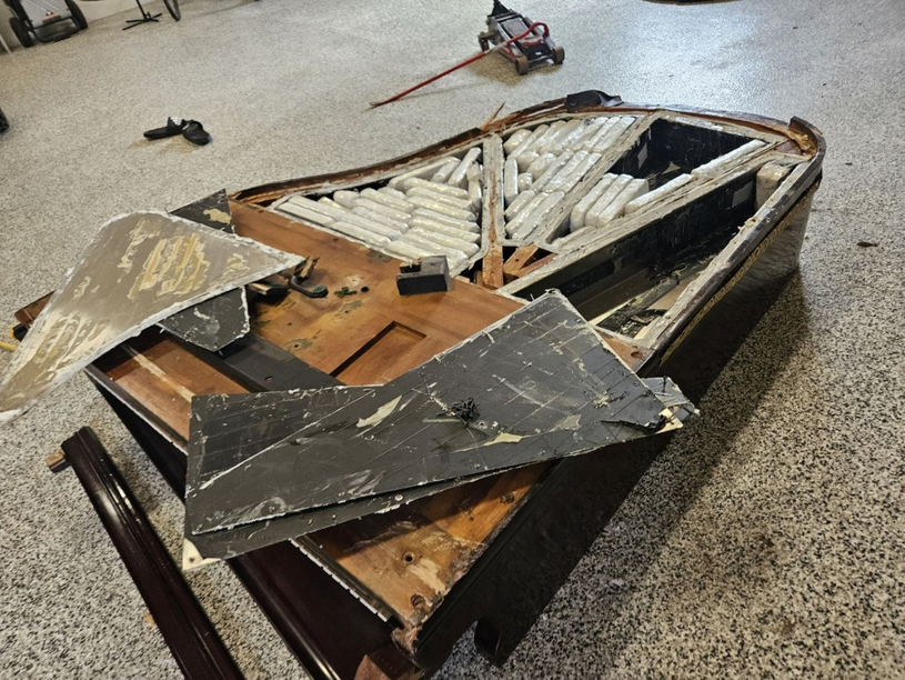 De la cocaïne cachée dans un piano à queue