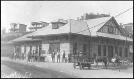 Gare de Vallée-Jonction en 1917