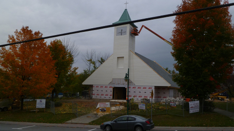 Reconstruction de l'église