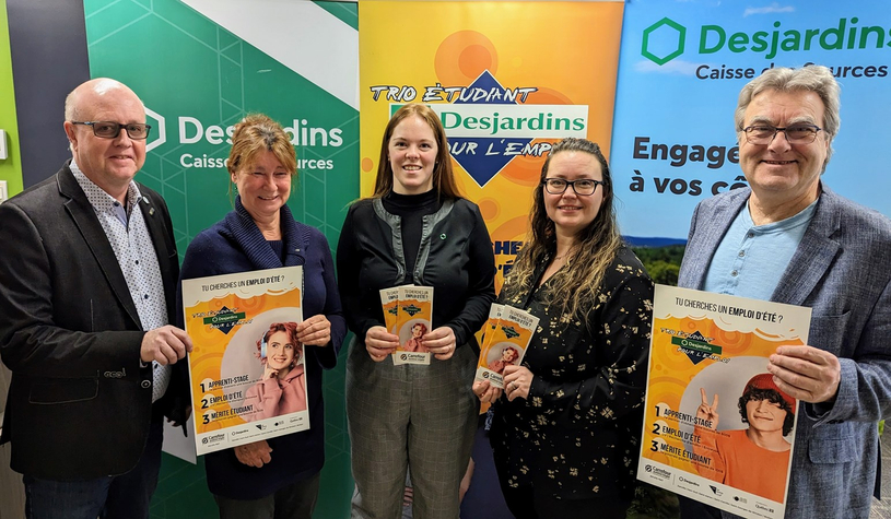 Lancement Trio étudiant Desjardins pour l’emploi
