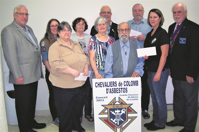 Remise de dons des Chevaliers d’Asbestos 