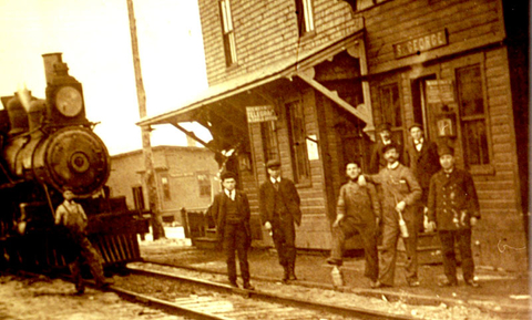 Gare en 1938